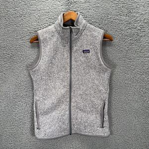 Patagonia Better Sweater Vest Womens Medium Grey Full Zip Fleece Jacket 25885